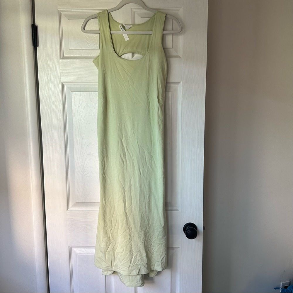 Lululemon Pina Cotton Open Back Midi Dress in Dewy Size 4